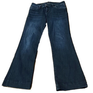 𝅺kut from the Kloth jeans Natalie high rise boot cut, wear on back of hemline